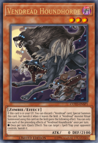 Vendread Houndhorde - COTD-ENSP1 Ultra Rare Limited Edition