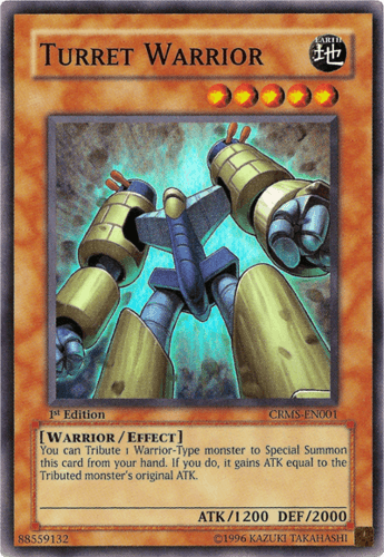 Turret Warrior - CRMS-EN001 Super Rare 1st Edition