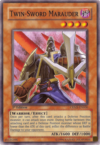 Twin-Sword Marauder - CRMS-EN006 Common 1st Edition