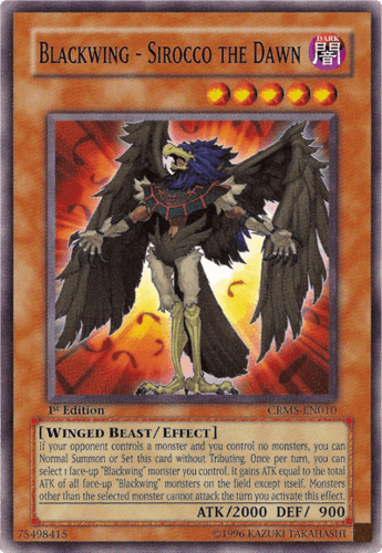Blackwing - Sirocco the Dawn - CRMS-EN010 Common Unlimited