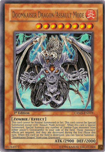 Doomkaiser Dragon/Assault Mode - CRMS-EN019 Ultimate Rare 1st Edition