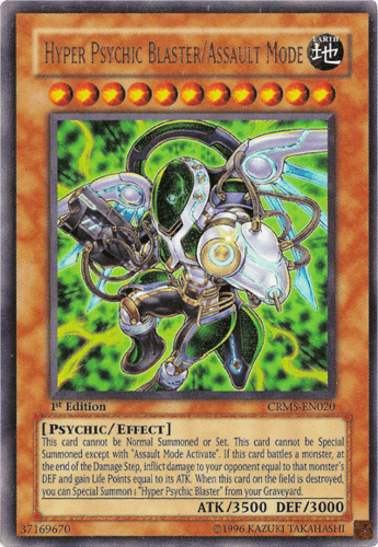 Hyper Psychic Blaster/Assault Mode - CRMS-EN020 Ultra Rare Unlimited