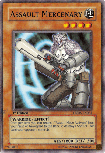 Assault Mercenary - CRMS-EN023 Common 1st Edition
