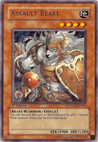 Assault Beast - CRMS-EN024 Rare 1st Edition