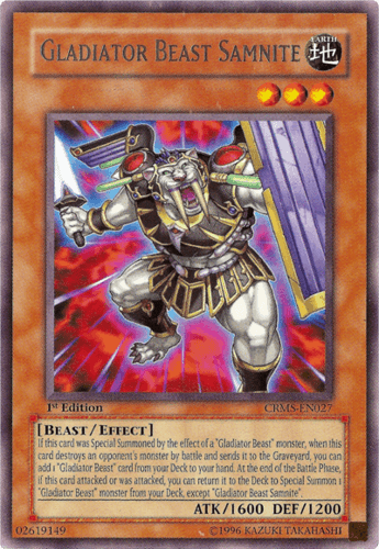 Gladiator Beast Samnite - CRMS-EN027 Rare Unlimited
