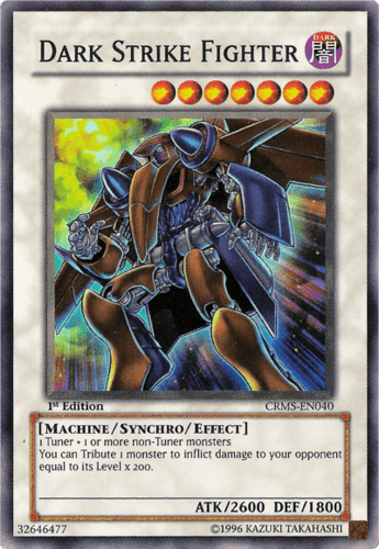 Dark Strike Fighter - CRMS-EN040 Super Rare 1st Edition