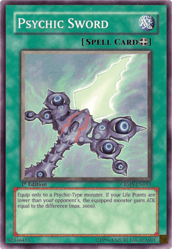 Psychic Sword - CRMS-EN054 Common 1st Edition