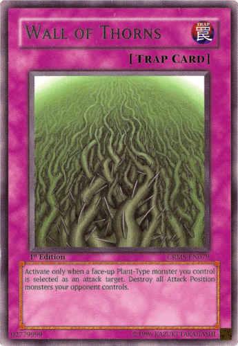 Wall of Thorns - CRMS-EN079 Rare 1st Edition