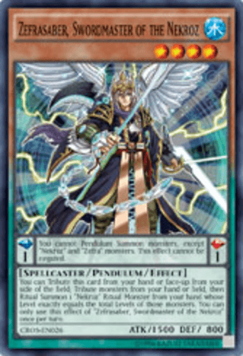 Zefrasaber, Swordmaster of the Nekroz - CROS-EN026 Common Unlimited