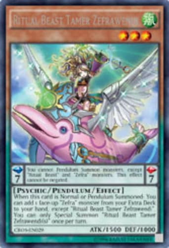 Ritual Beast Tamer Zefrawendi - CROS-EN029 Rare 1st Edition