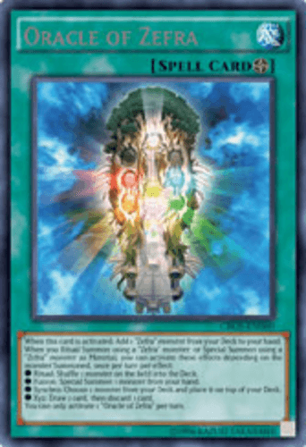 Oracle of Zefra - CROS-EN060 Secret Rare 1st Edition