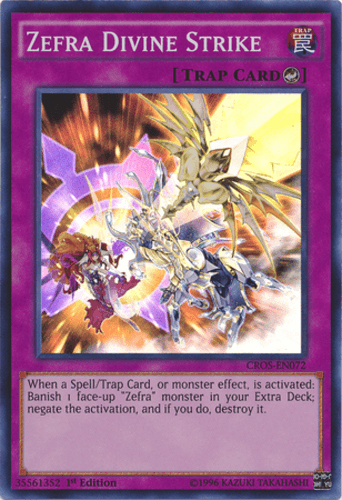 Zefra Divine Strike - CROS-EN072 Super Rare 1st Edition