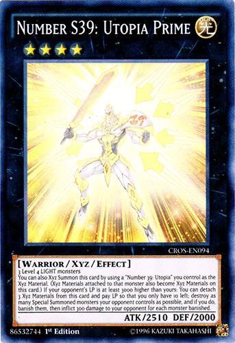 Number S39: Utopia Prime - CROS-EN094 Super Rare 1st Edition