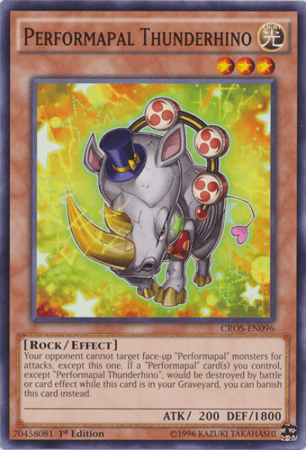 Performapal Thunderhino - CROS-EN096 Common 1st Edition