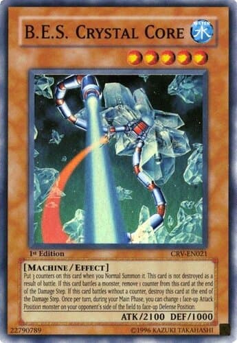 B.E.S. Crystal Core - CRV-EN021 Super Rare 1st Edition