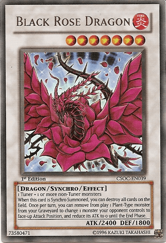 Black Rose Dragon - CSOC-EN039 Ghost Rare 1st Edition