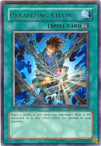 Paralyzing Chain - CSOC-EN054 Rare 1st Edition