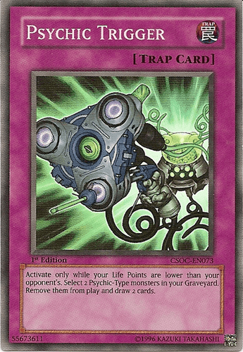 Psychic Trigger - CSOC-EN073 Super Rare 1st Edition