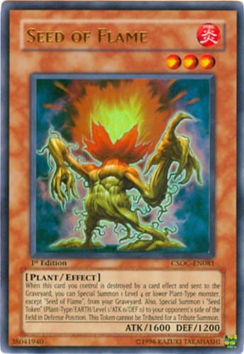 Seed of Flame - CSOC-EN081 Ultimate Rare 1st Edition