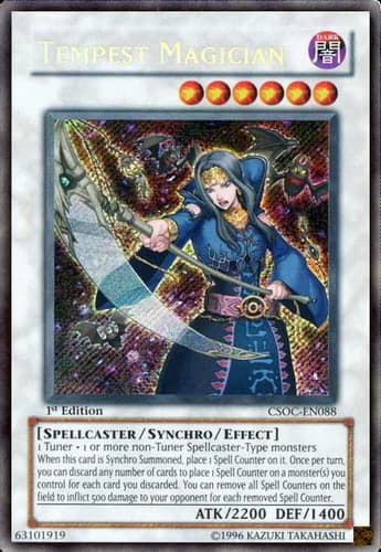 Tempest Magician - CSOC-EN088 Secret Rare 1st Edition