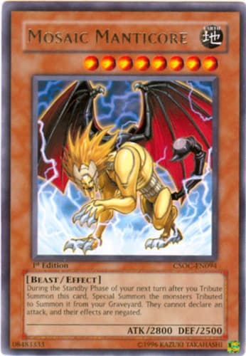 Mosaic Manticore - CSOC-EN094 Rare 1st Edition