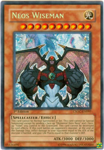 Neos Wiseman - CSOC-EN097 Secret Rare 1st Edition