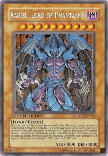 Raviel, Lord of Phantasms - CT03-EN003 Secret Rare Limited Edition