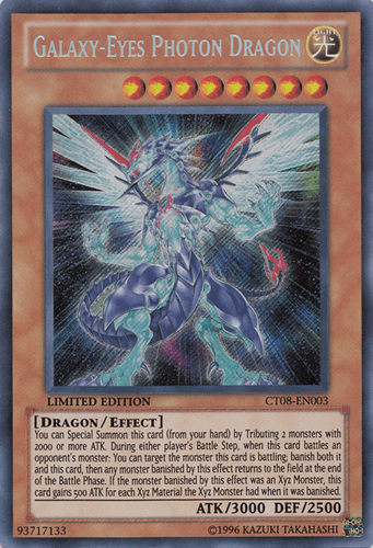 Galaxy-Eyes Photon Dragon - CT08-EN003 Secret Rare Limited Edition