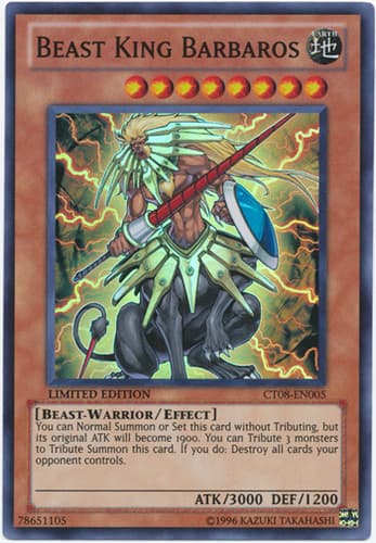 Beast King Barbaros - CT08-EN005 Super Rare Limited Edition