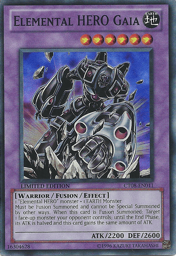 Elemental HERO Gaia - CT08-EN011 Super Rare Limited Edition