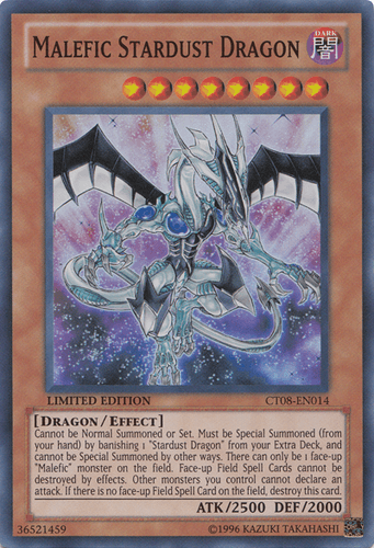 Malefic Stardust Dragon - CT08-EN014 Super Rare Limited Edition