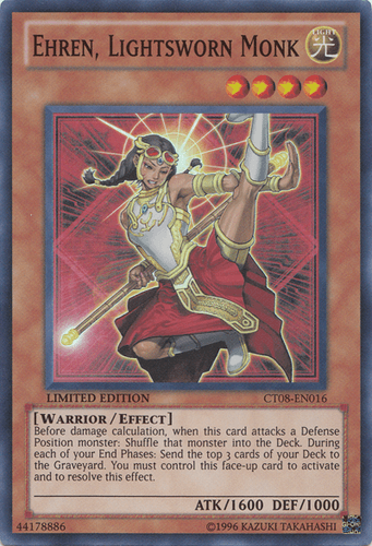 Ehren, Lightsworn Monk - CT08-EN016 Super Rare Limited Edition