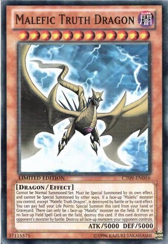 Malefic Truth Dragon - CT09-EN016 Super Rare Limited Edition