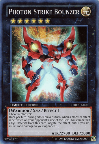 Photon Strike Bounzer - CT09-EN022 Super Rare Limited Edition