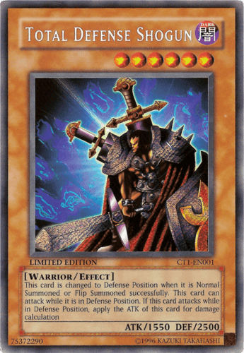 Total Defense Shogun - CT1-EN001 Secret Rare Limited Edition