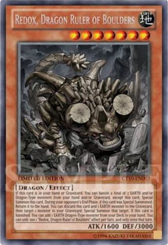 Redox, Dragon Ruler of Boulders - CT10-EN003 Secret Rare Limited Edition