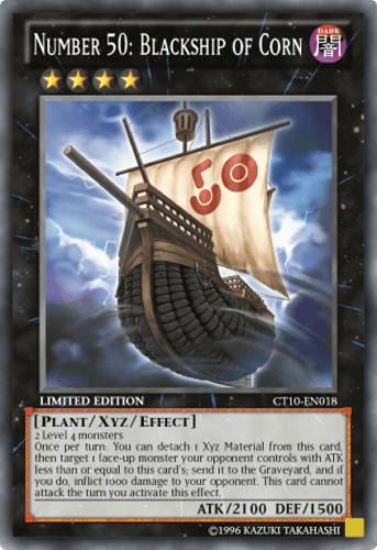 Number 50: Blackship of Corn - CT10-EN018 Super Rare Limited Edition