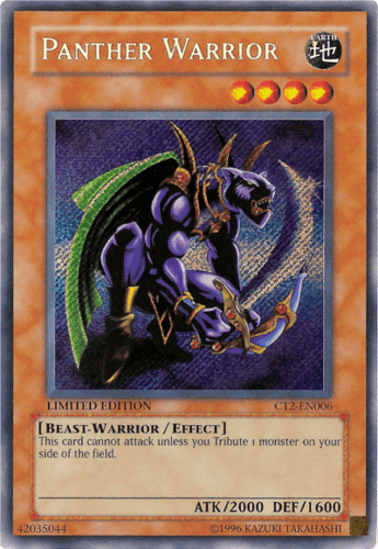 Panther Warrior - CT2-EN006 Secret Rare Limited Edition
