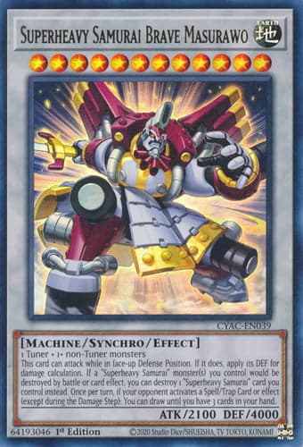 Superheavy Samurai Brave Masurawo - CYAC-EN039 Ultra Rare 1st Edition