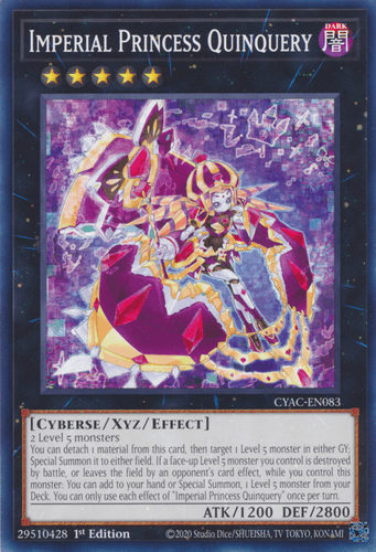 Imperial Princess Quinquery - CYAC-EN083 Common 1st Edition