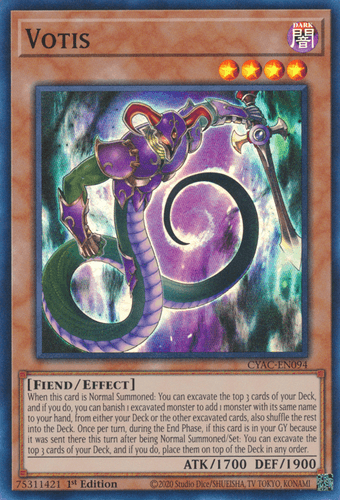 Votis - CYAC-EN094 Super Rare 1st Edition