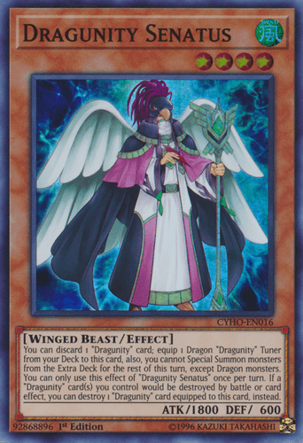 Dragunity Senatus - CYHO-EN016 Super Rare 1st Edition