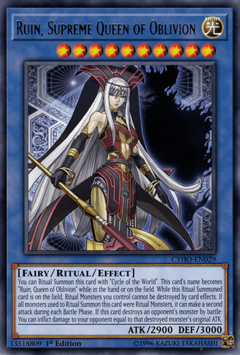 Ruin, Supreme Queen of Oblivion - CYHO-EN029 Rare Unlimited