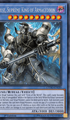 Demise, Supreme King of Armageddon - CYHO-EN030 Rare 1st Edition