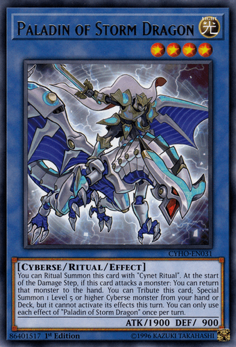 Paladin of Storm Dragon - CYHO-EN031 Rare Unlimited
