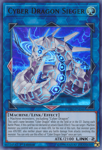 Cyber Dragon Sieger - CYHO-EN046 Ultra Rare 1st Edition