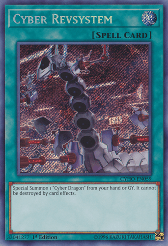 Cyber Revsystem - CYHO-EN059 Secret Rare 1st Edition