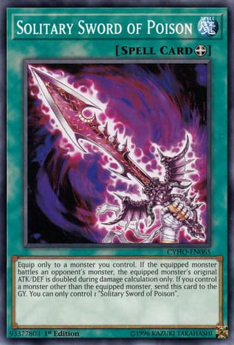 Solitary Sword of Poison - CYHO-EN065 Common Unlimited