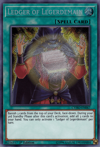 Ledger of Legerdemain - CYHO-EN067 Secret Rare Unlimited