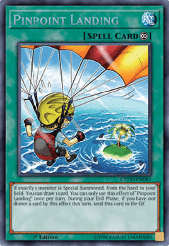 Pinpoint Landing - CYHO-EN081 Secret Rare 1st Edition